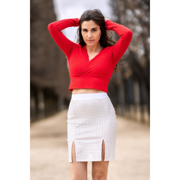 Jupe longue blanche Natacha 